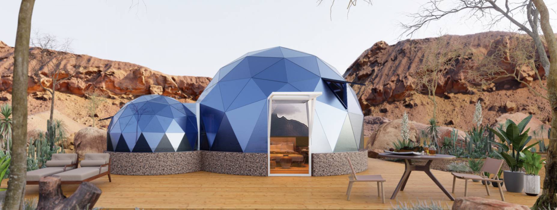 萝北县球形智能光伏玻璃星空房